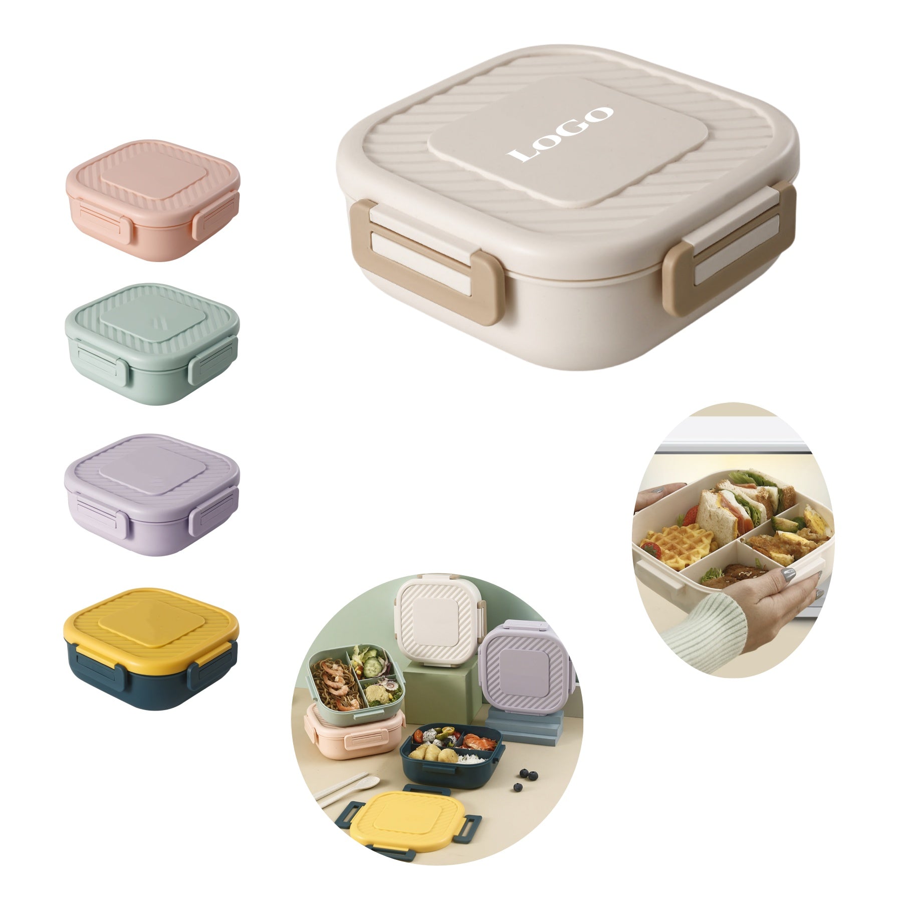 Portable Compartmentalized Bento Box