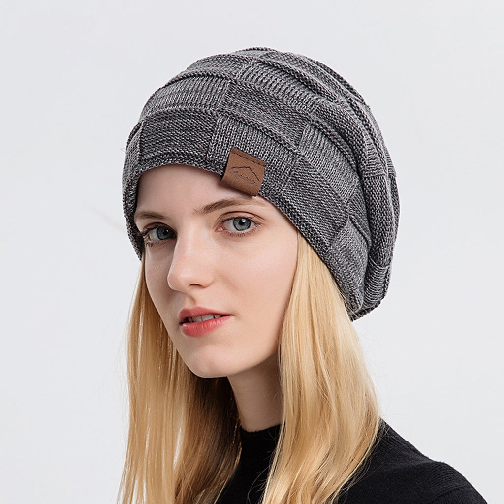 Lined Knit Warm Thick Skully Stocking Binie Hat