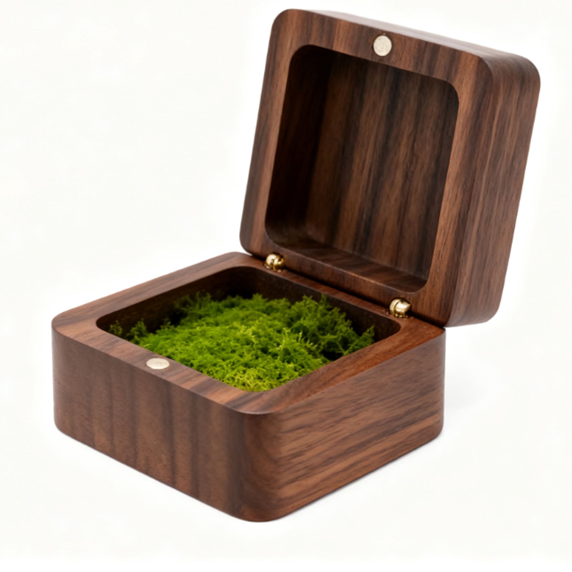 Custom Engraved Natural Wooden Jewelry Box