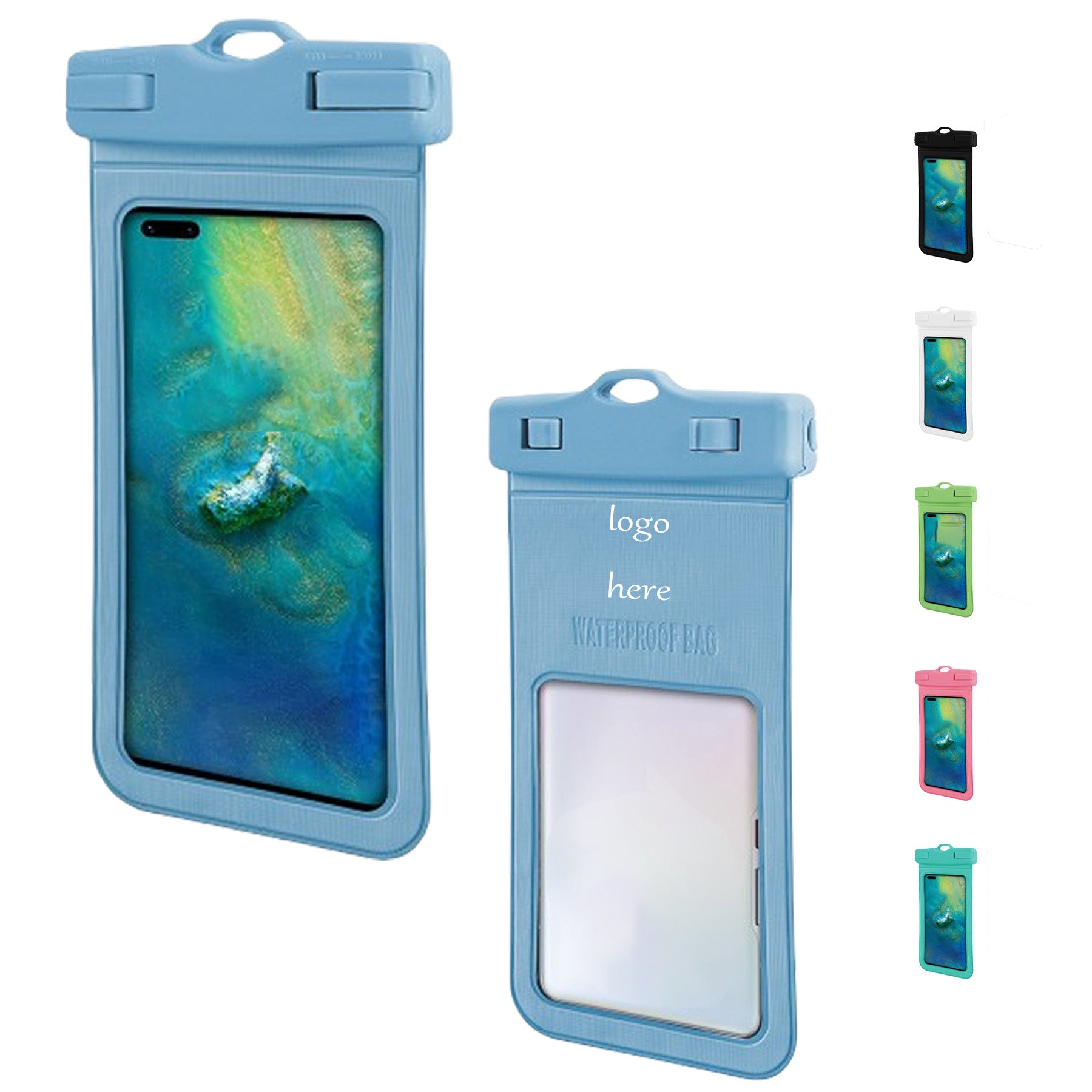 Plastic Waterproof Phone Pouch With Clip