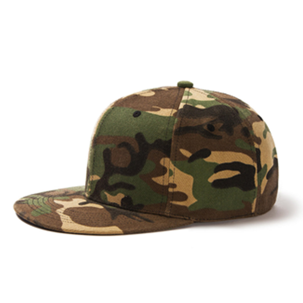 Adjustable Plain Sports Flat-Brim Hat