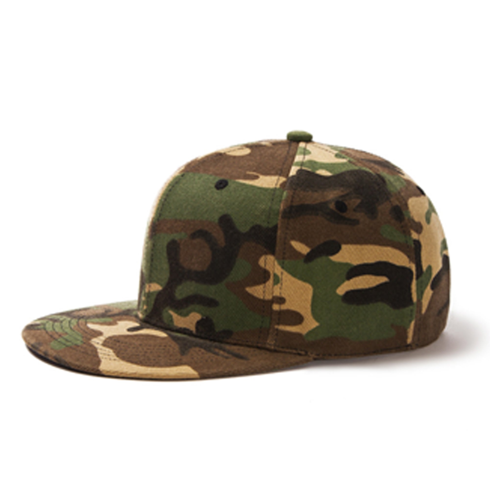 Adjustable Plain Sports Flat-Brim Hat