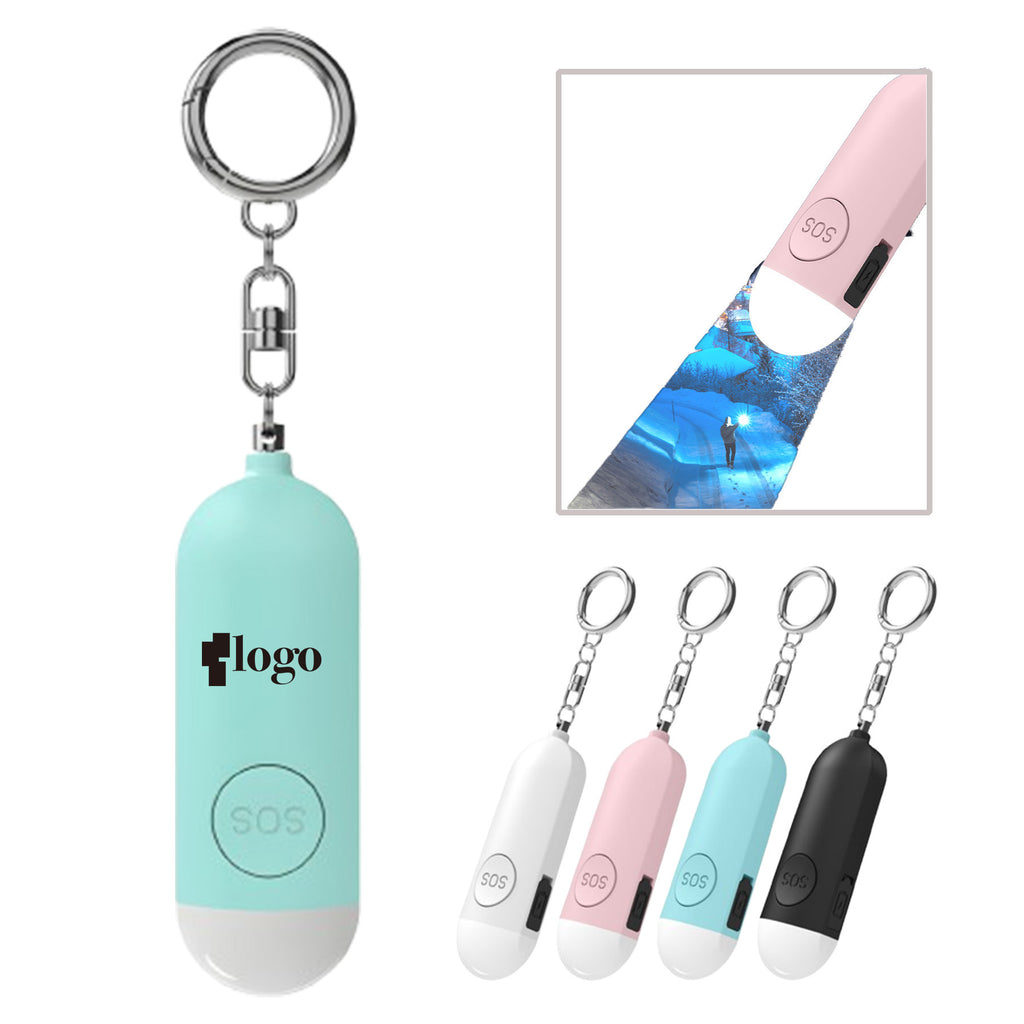 130dB Rechargeable Safesound Security Alarm Keychain