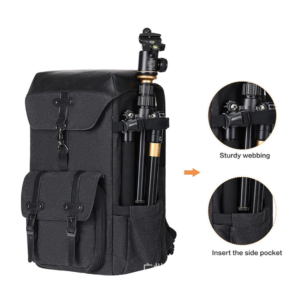 Outdoor Waterproof Canvas DSLR Camera Bag