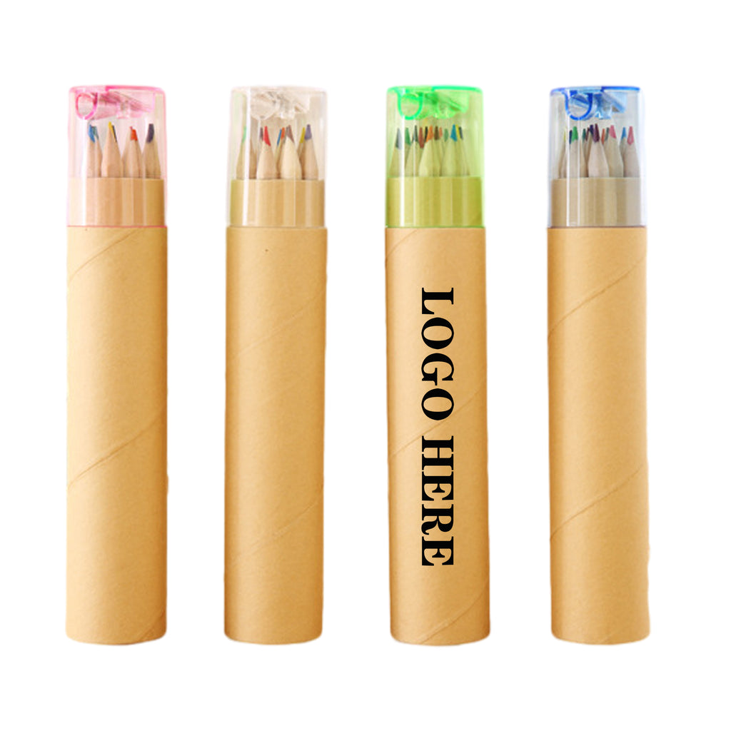 12 Pieces Colored Pencil Set With Sharpener