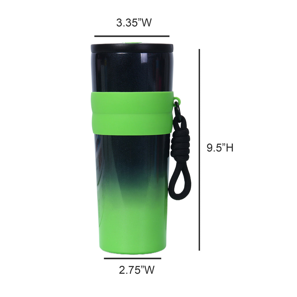 24oz Portable Thermos Cup With Straw