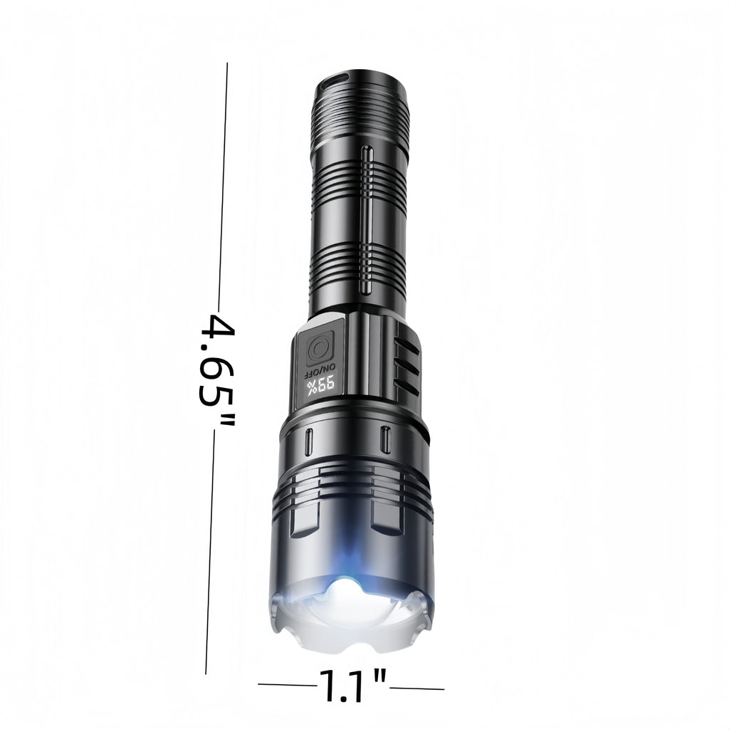 White Laser Multi-Functional Zoom High-Intensity Flashlight