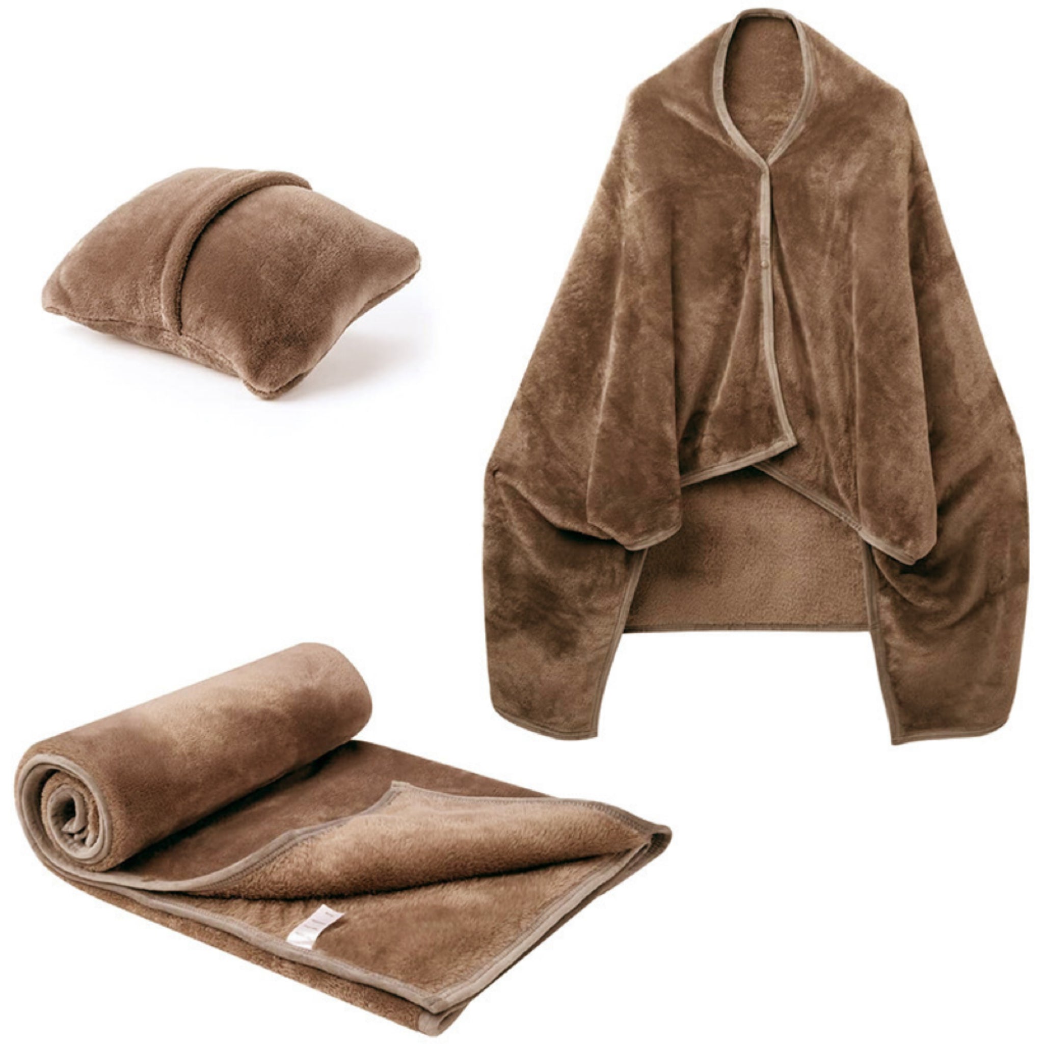 2-in-1 Flannel Travel Blanket