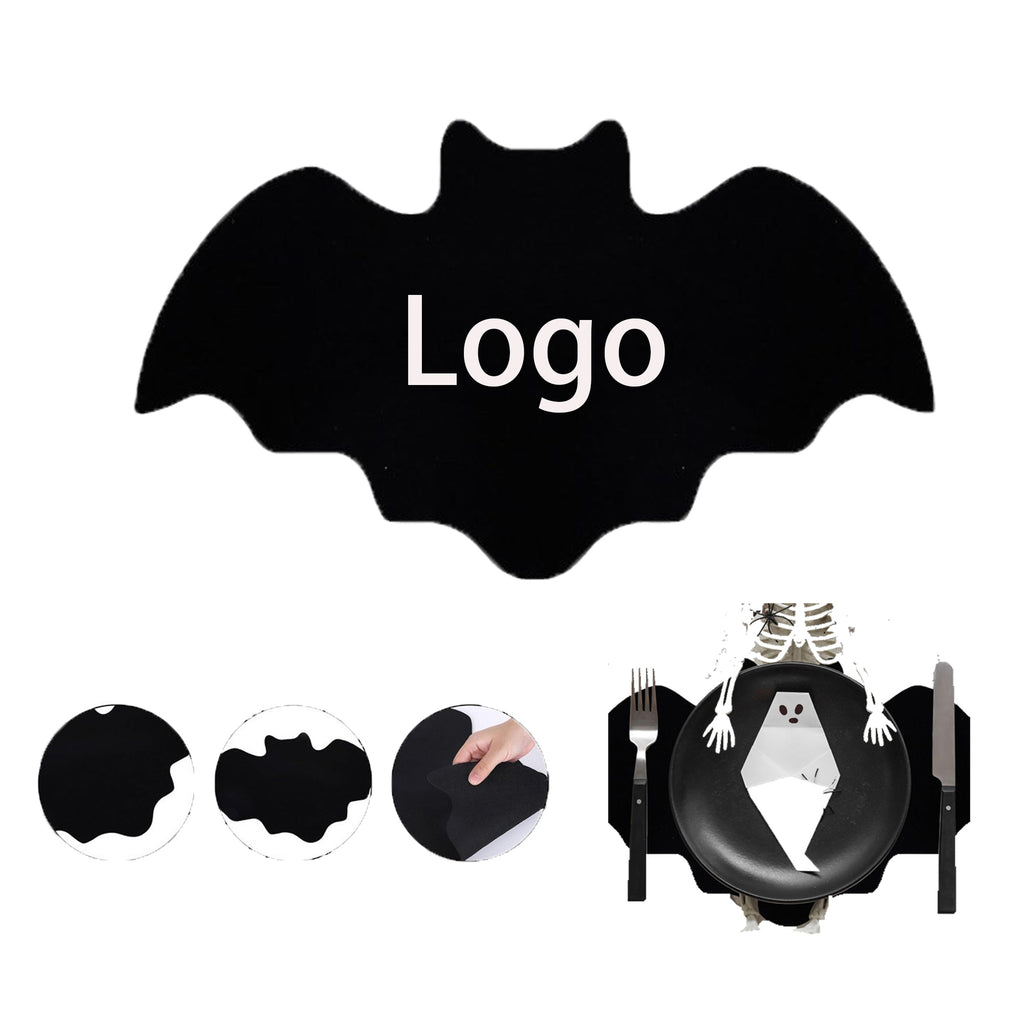 Halloween Bat Shaped Felt Table Mat