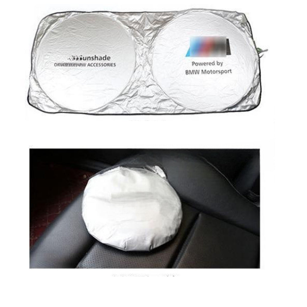 Foldable Car Window Sun Shade With Pouch