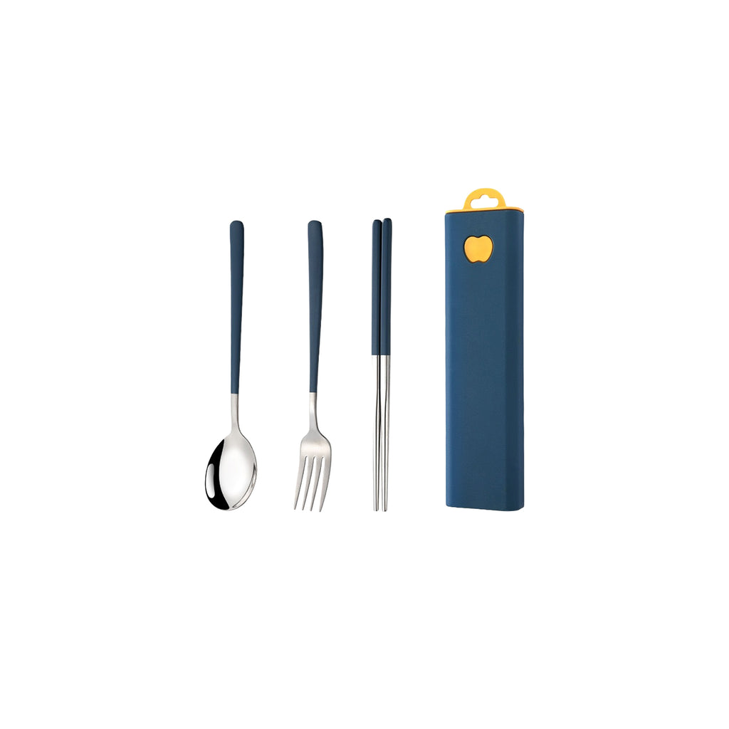 Stainless Steel Utensil Set-Spoon, Fork & Chopsticks