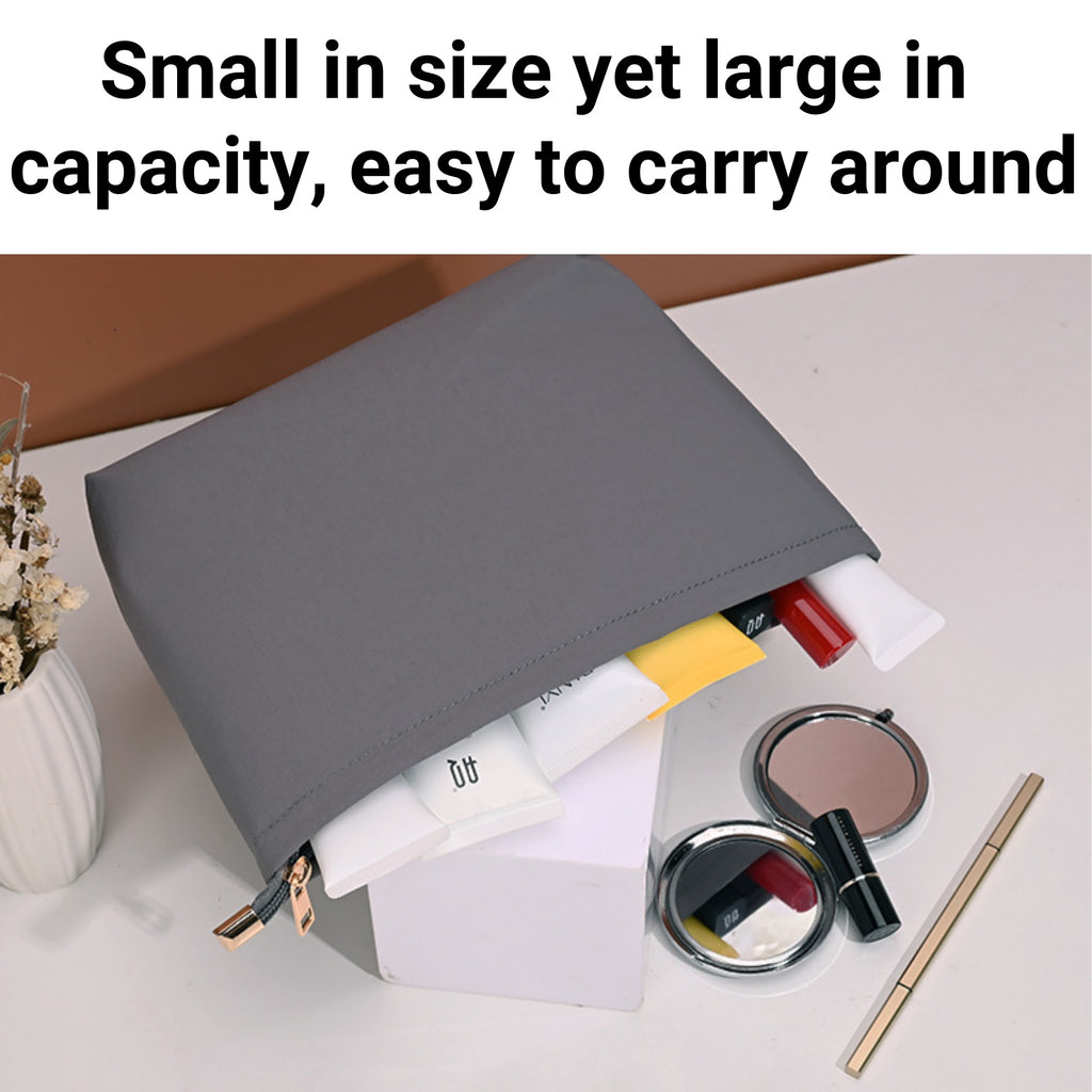 Solid-Color Nylon Makeup Storage Bag