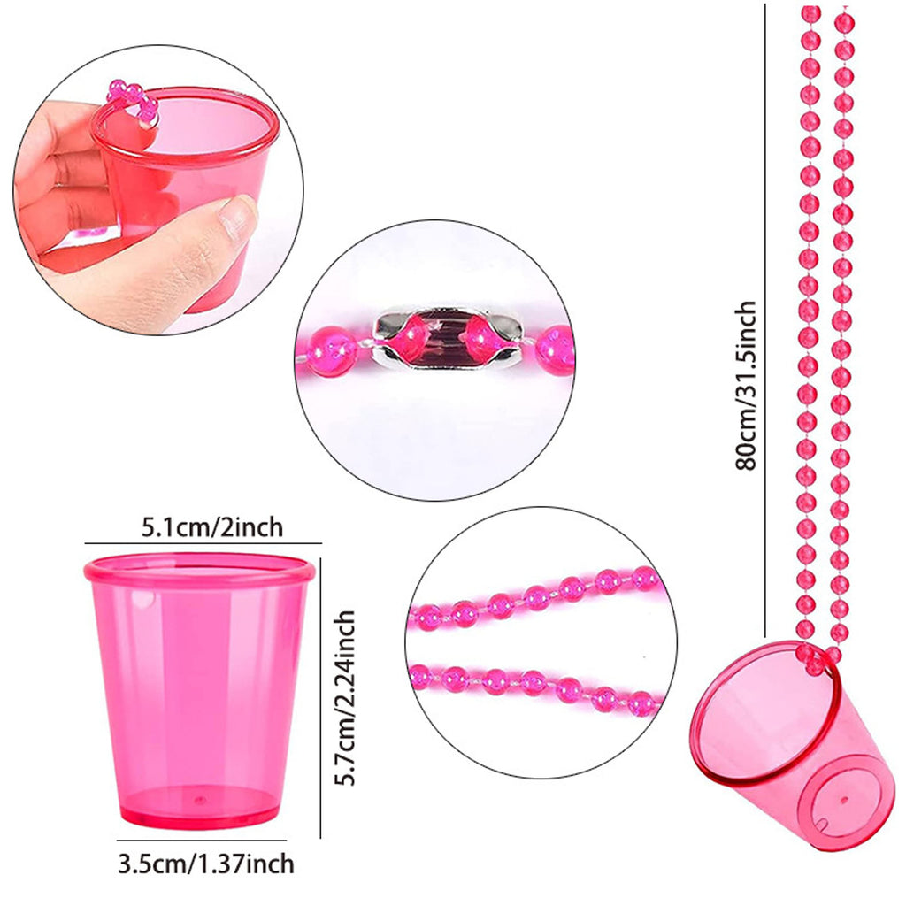 Plastic Shot Cups With Necklaces