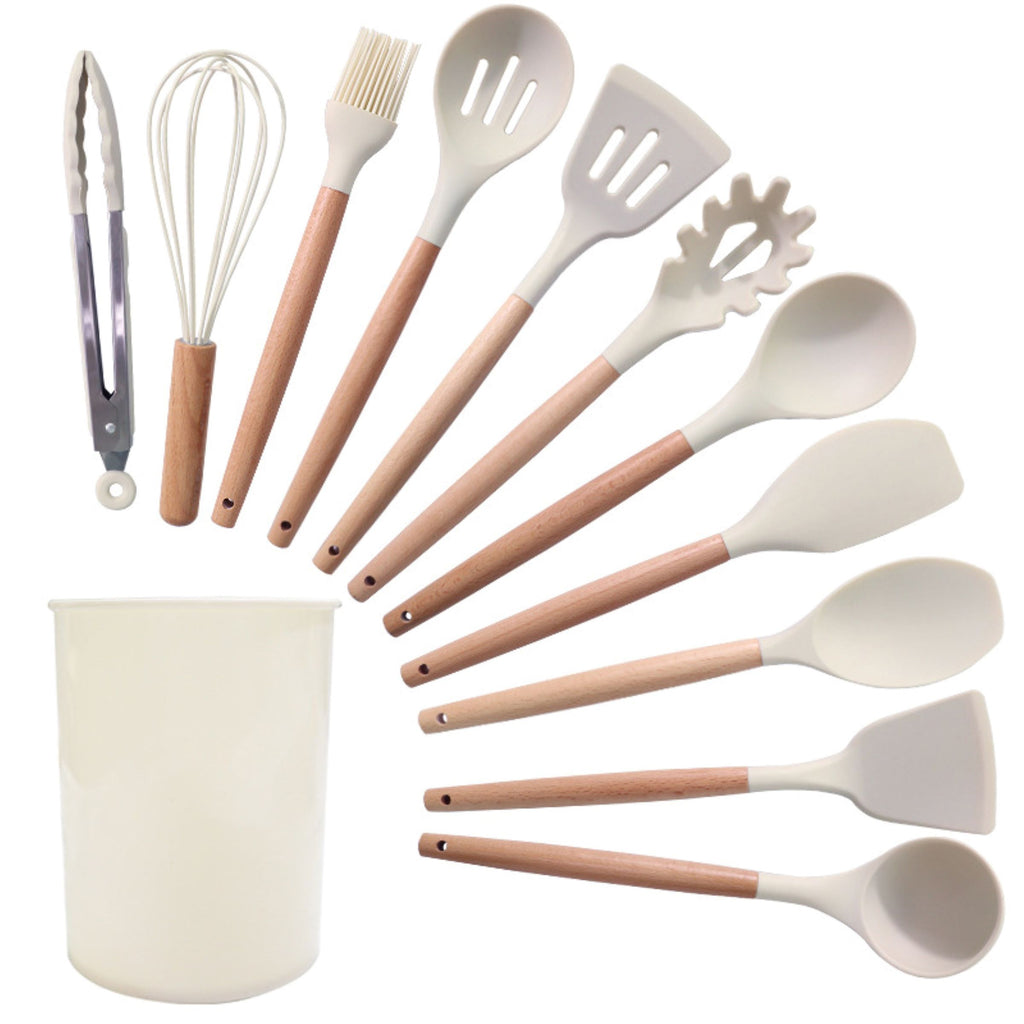 Silicone Spatula and Soup Ladle Set