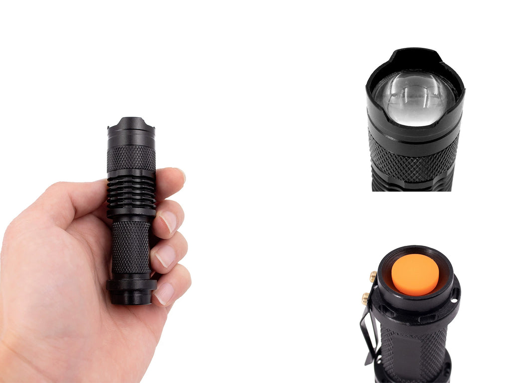 Mini Outdoor Strong Light Telescopic Flashlight
