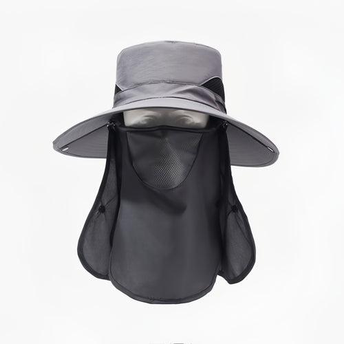 Bucket Hat With Attached Face Mask