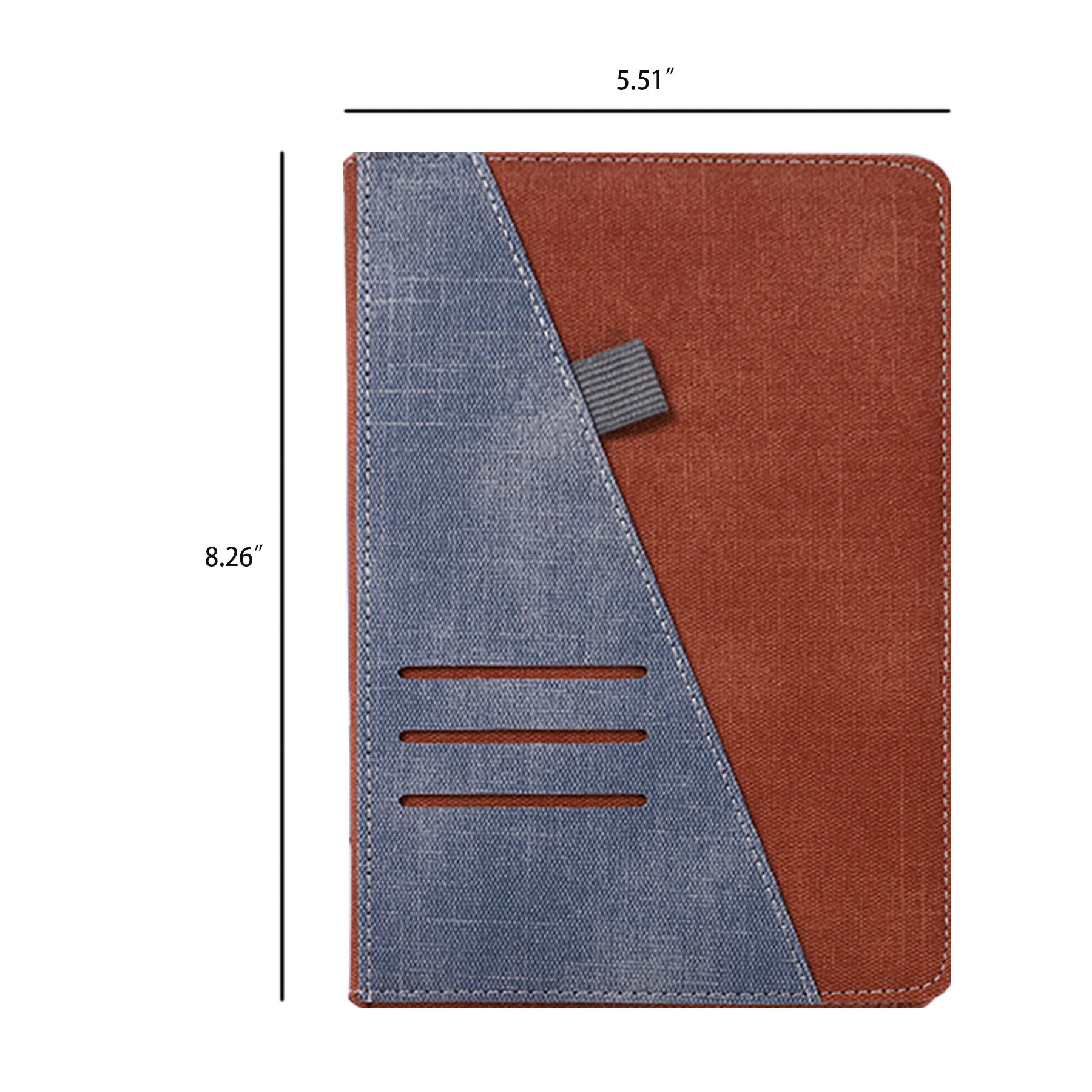 Creative Patchwork Card Slot Notebook