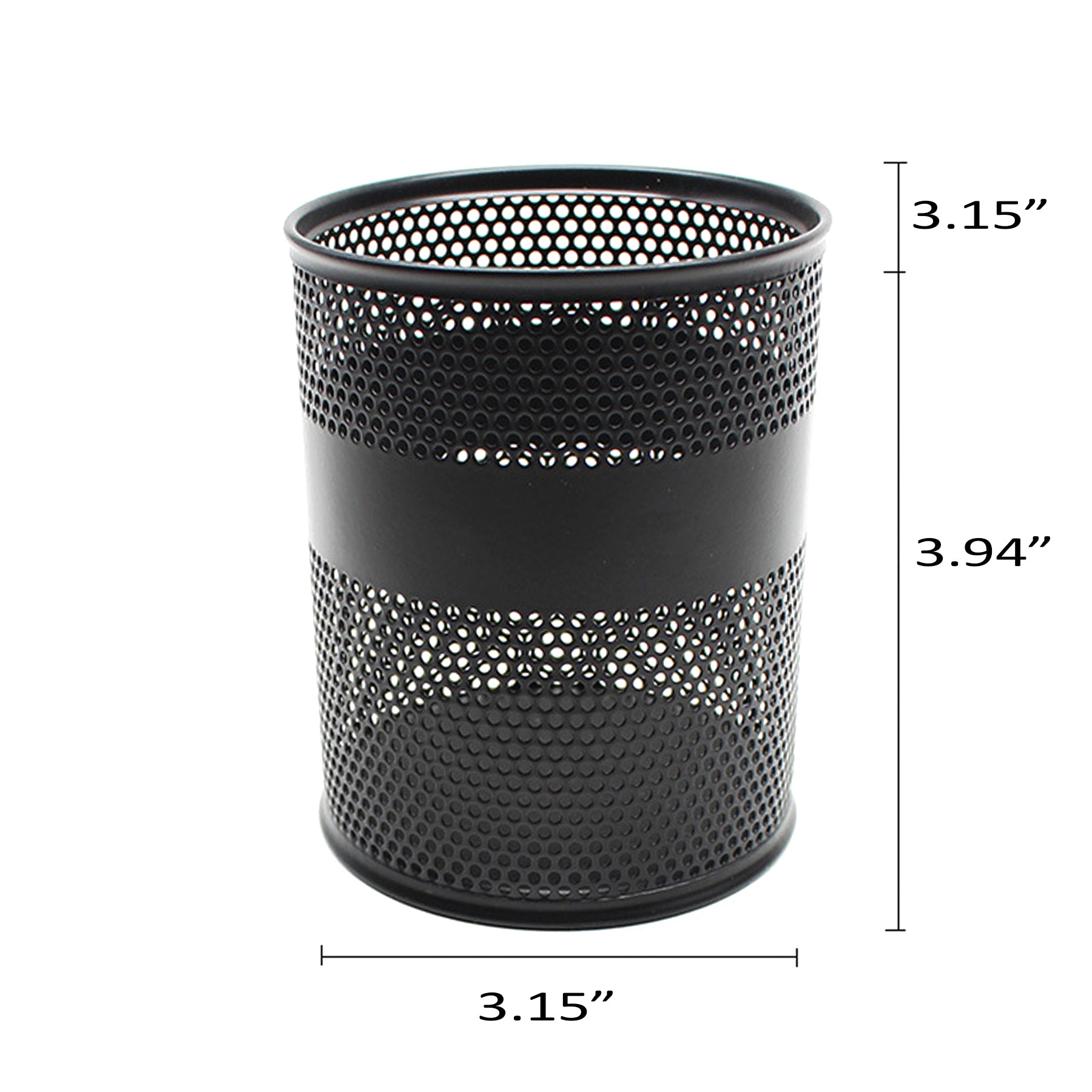 Round Mesh Pen Holder For Desk