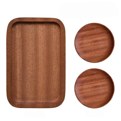 5-Piece Wooden Serving Tray Set