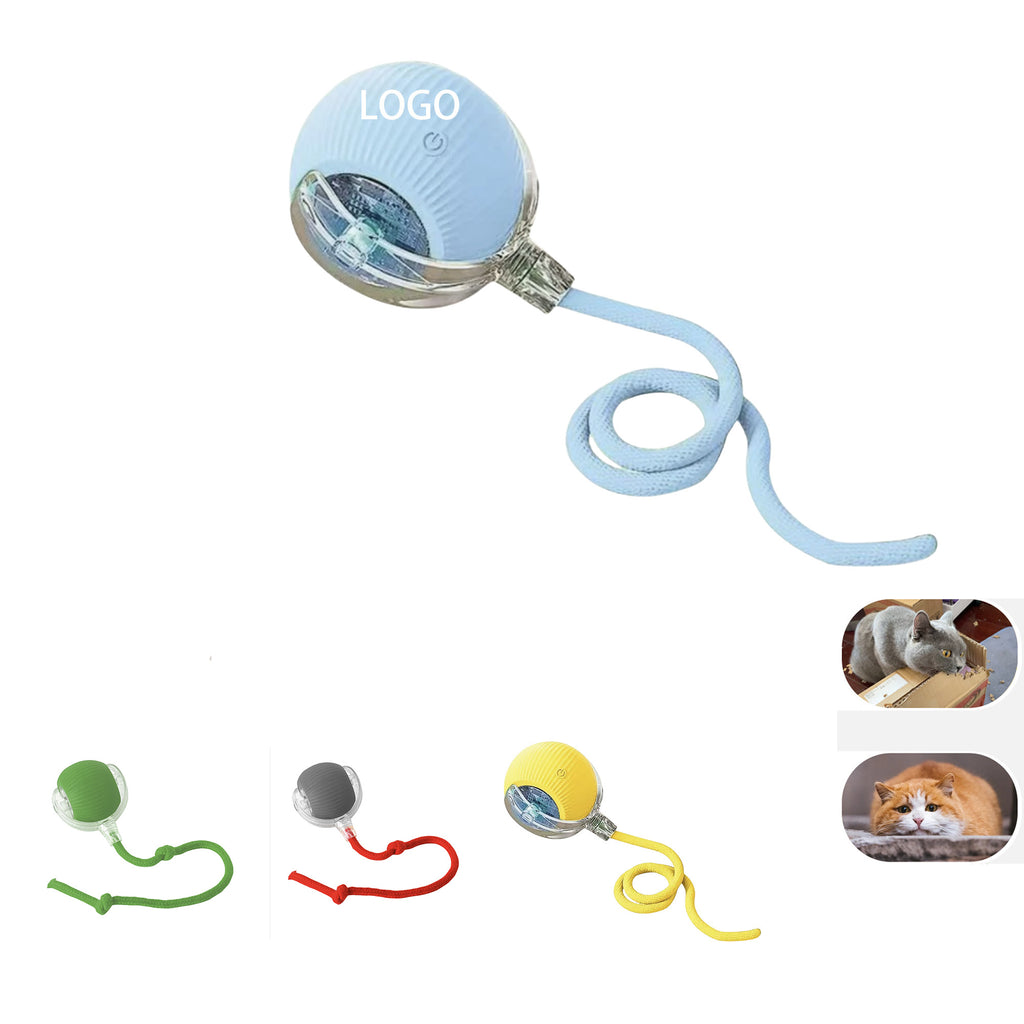 Cat Toys Automatic Lifting Plush Ball