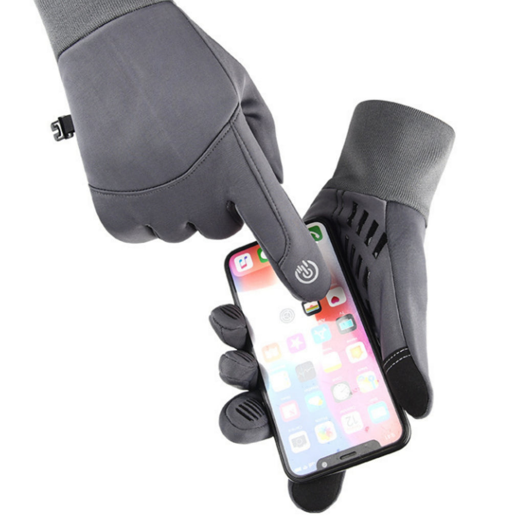 Unisex Fleece Lined Waterproof Non Slip Cycling Gloves