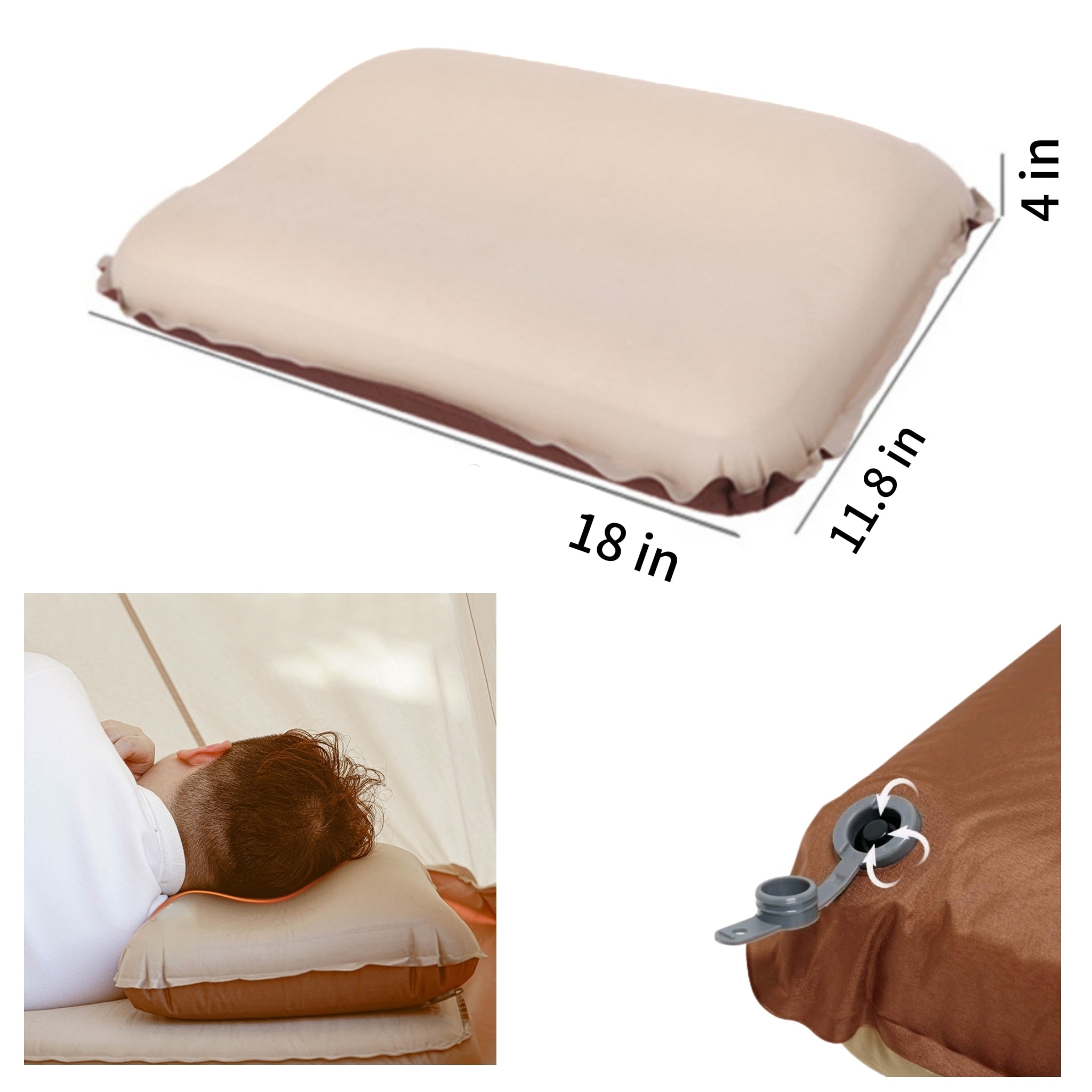 Outdoor Self Inflating Pillow