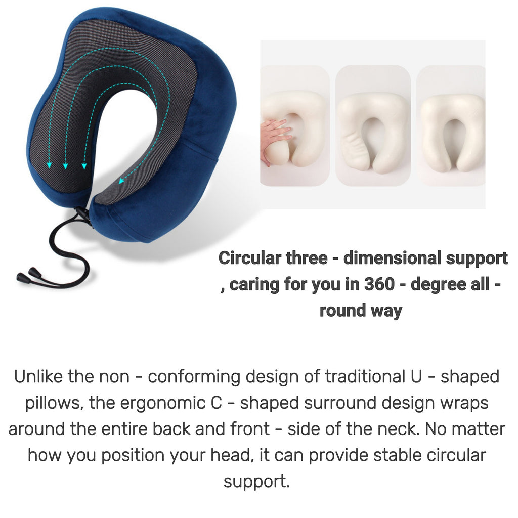 Memory Foam Cervical Support U - shaped Pillow