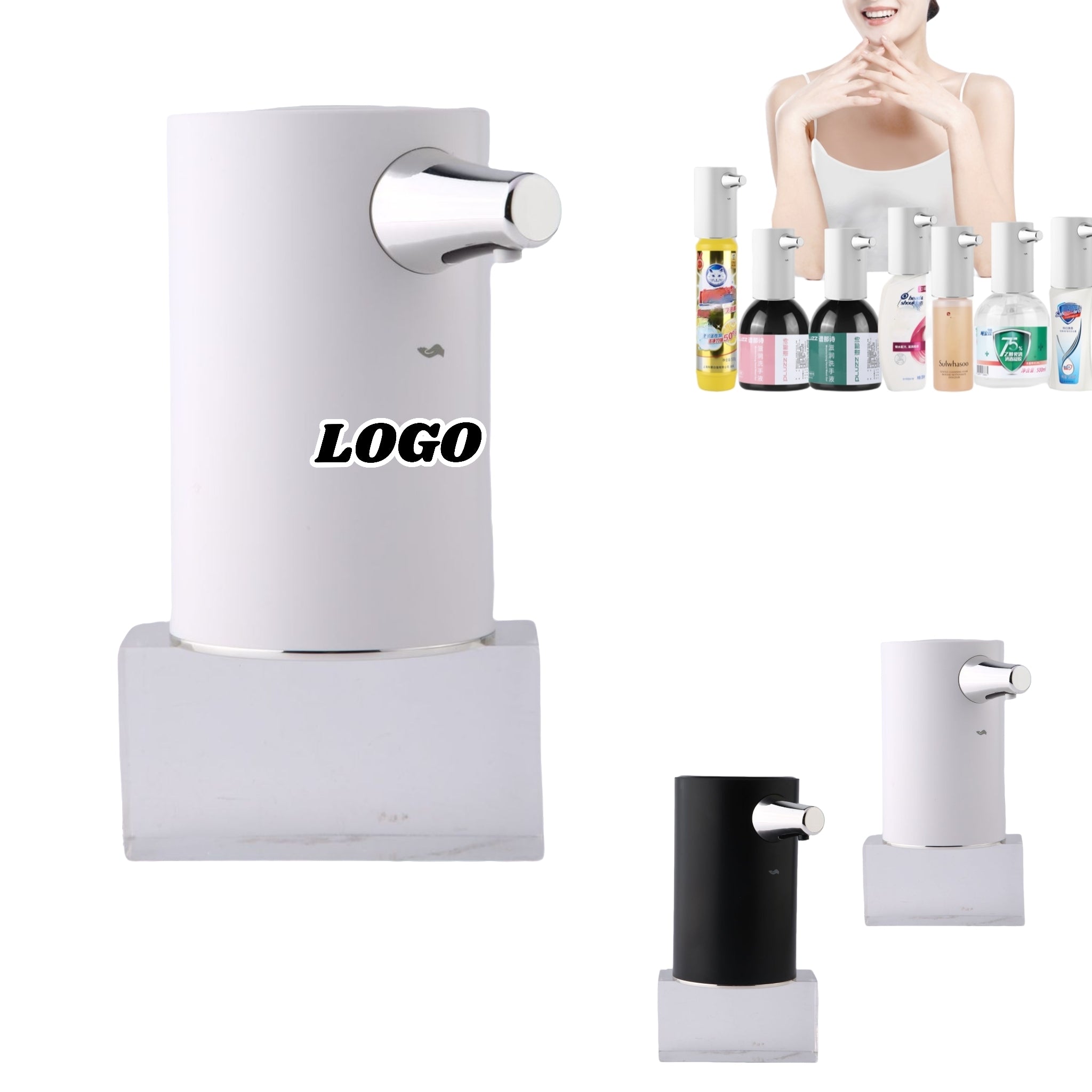 Touchless Soap Dispenser Rechargeable Universal Waterproof