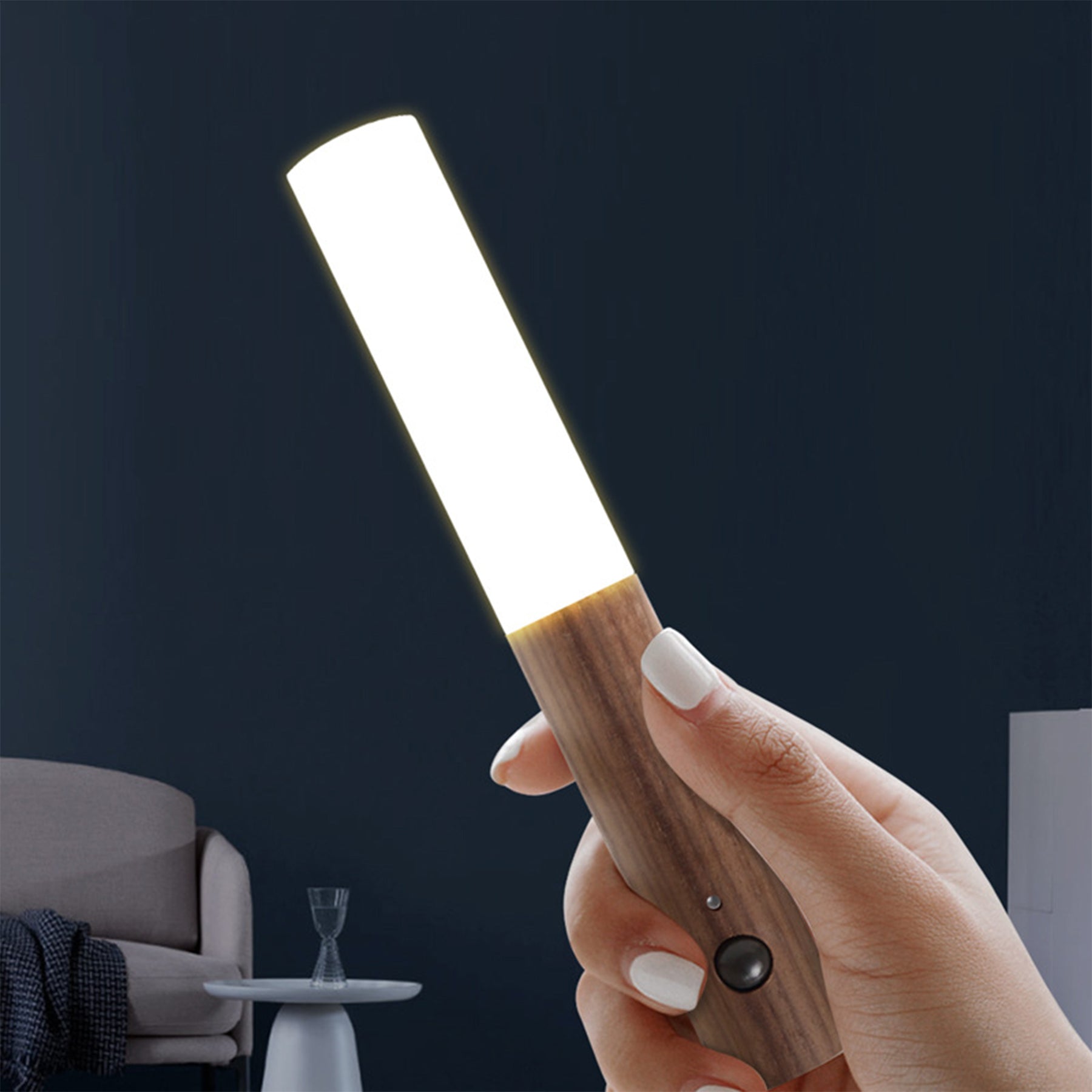 Wooden Stick Smart Sensor Led Light Lamp