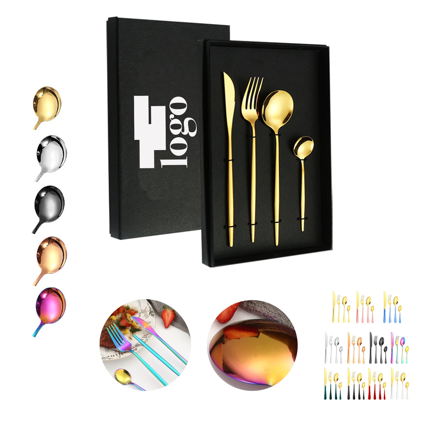 Stainless Steel Tableware Gift Box Set