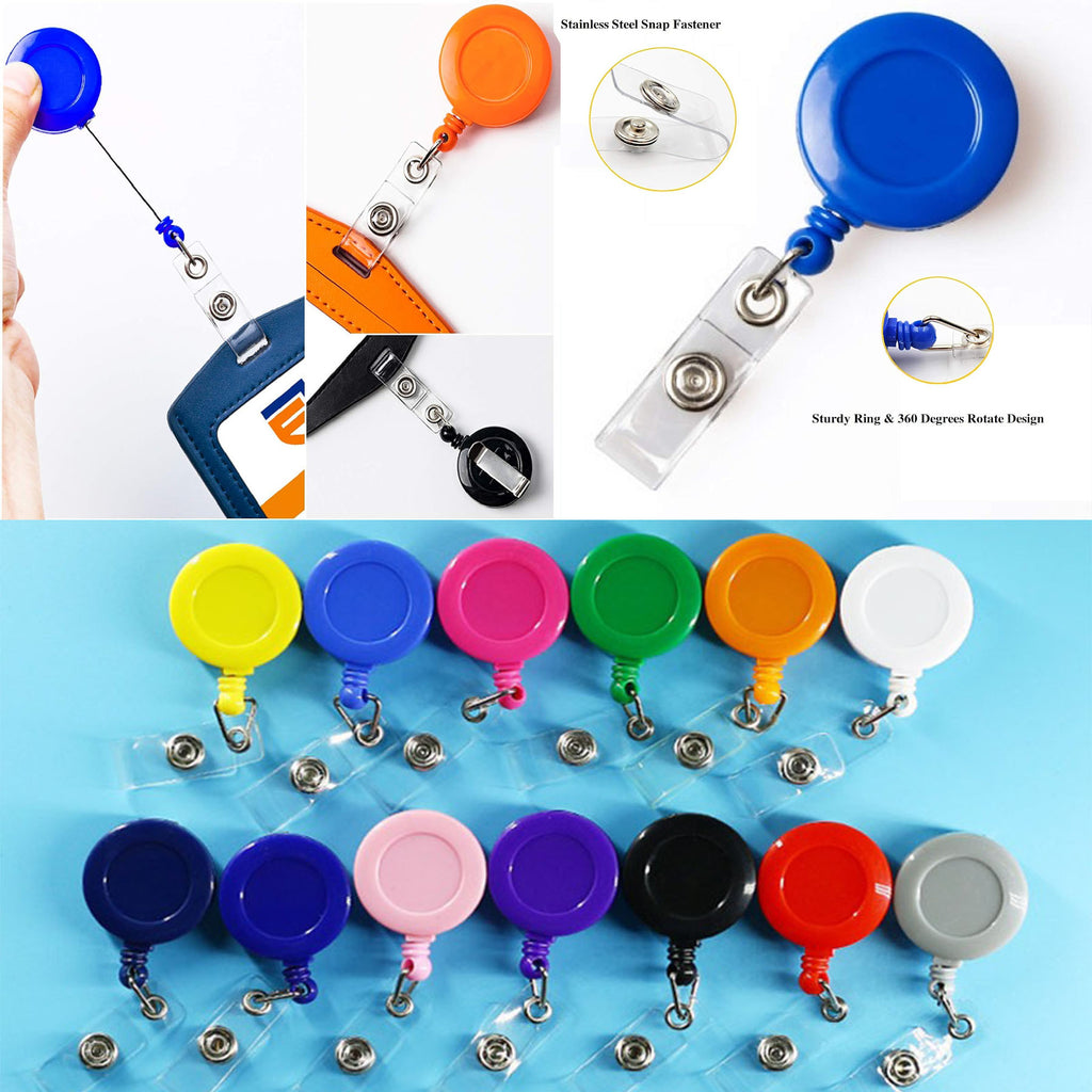Round Retractable Badge Reel