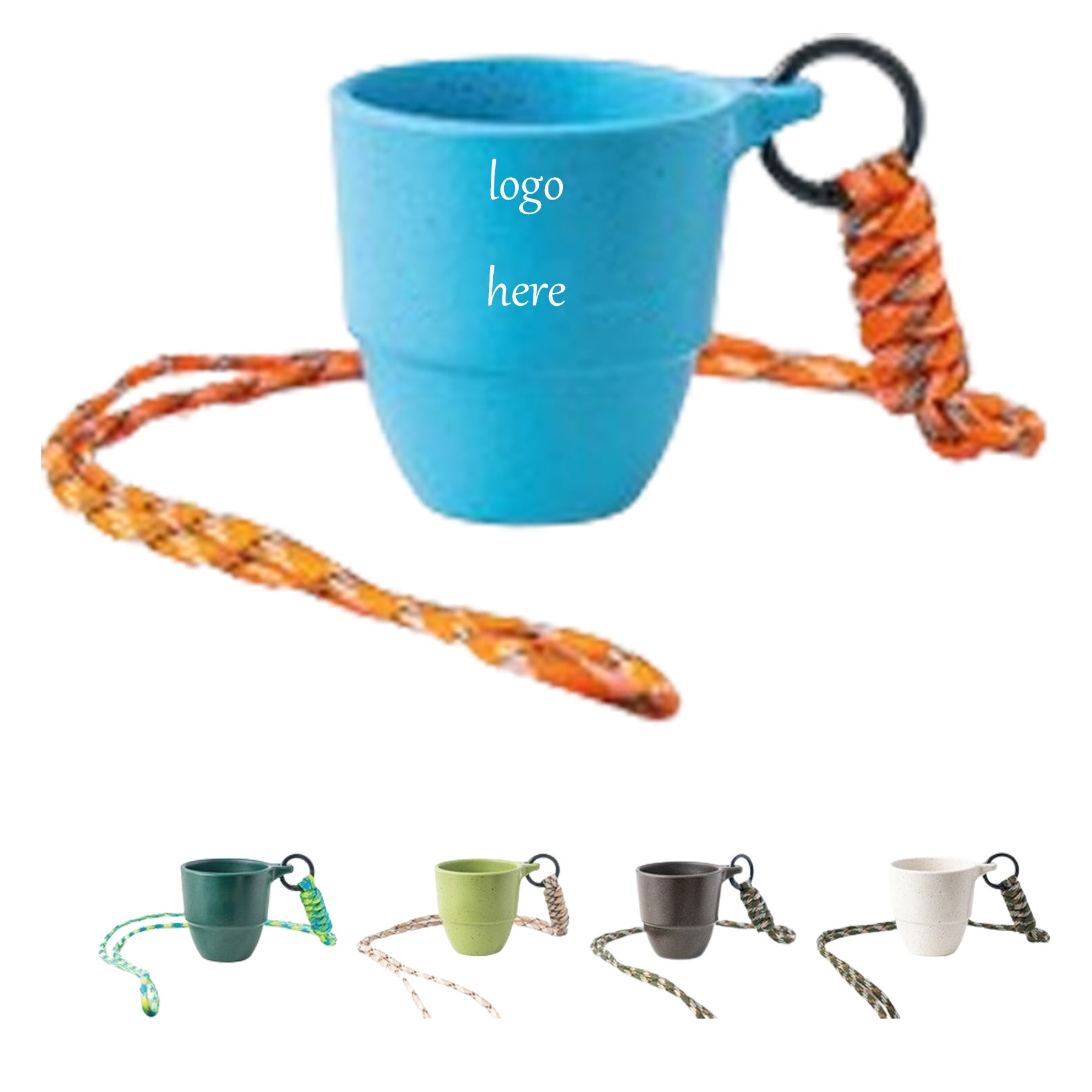 Resin Coffee Grounds Cup With Lanyard