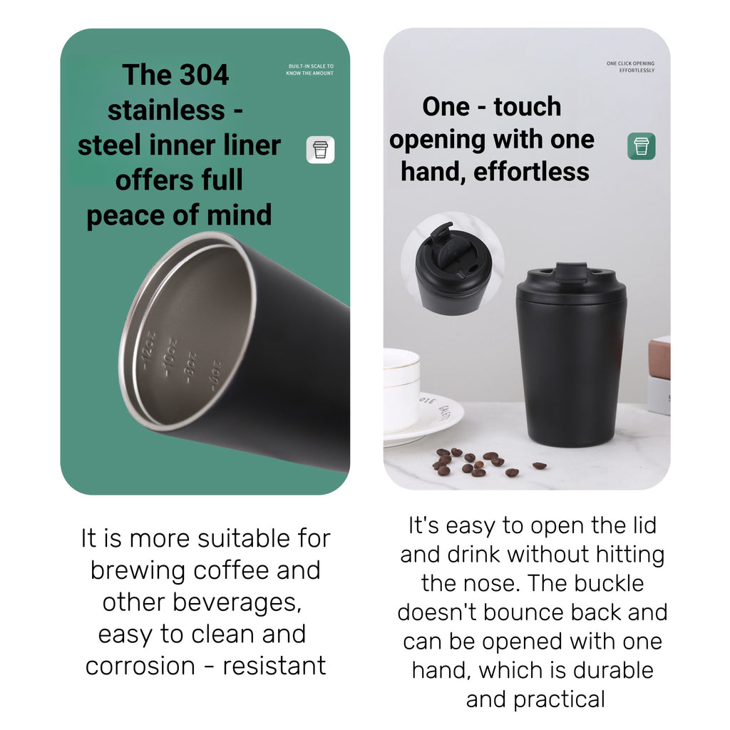 12 - Ounce Stainless Steel Coffee Cup
