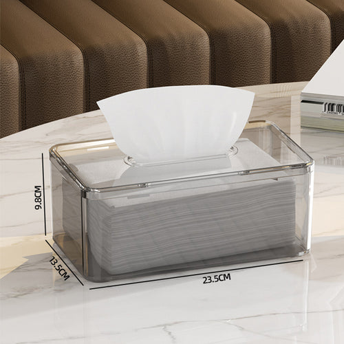 Acrylic Tissue Box Holder With Cover Rectangular