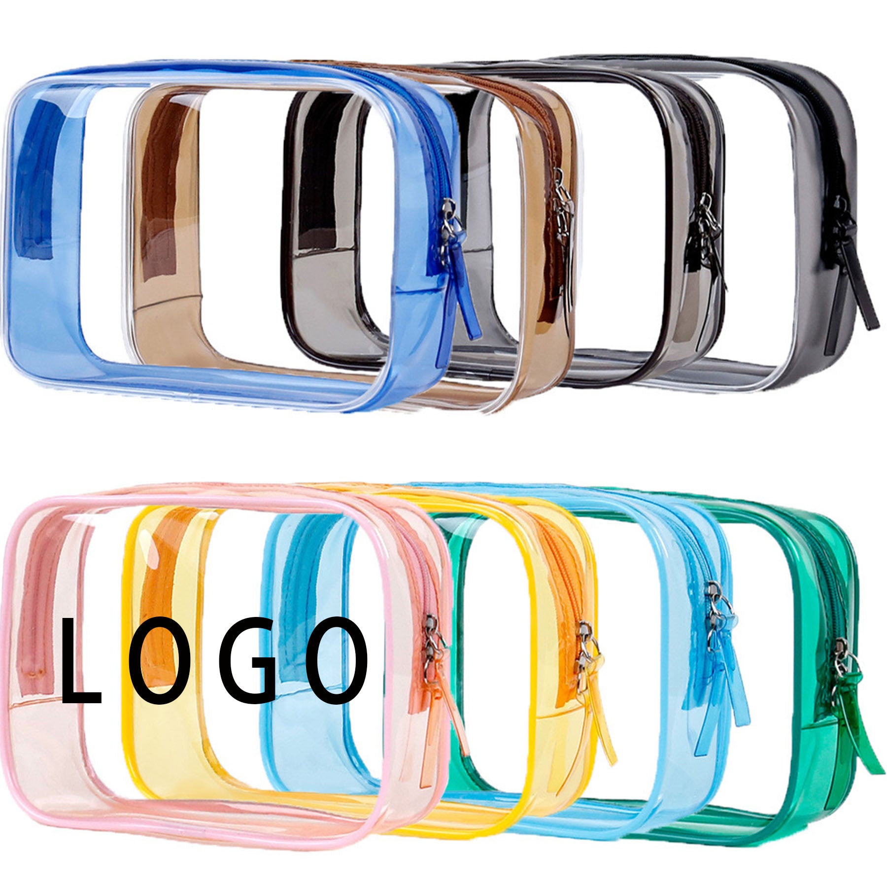 Waterproof PVC Makeup Bag - Stylish Cosmetic Organizer