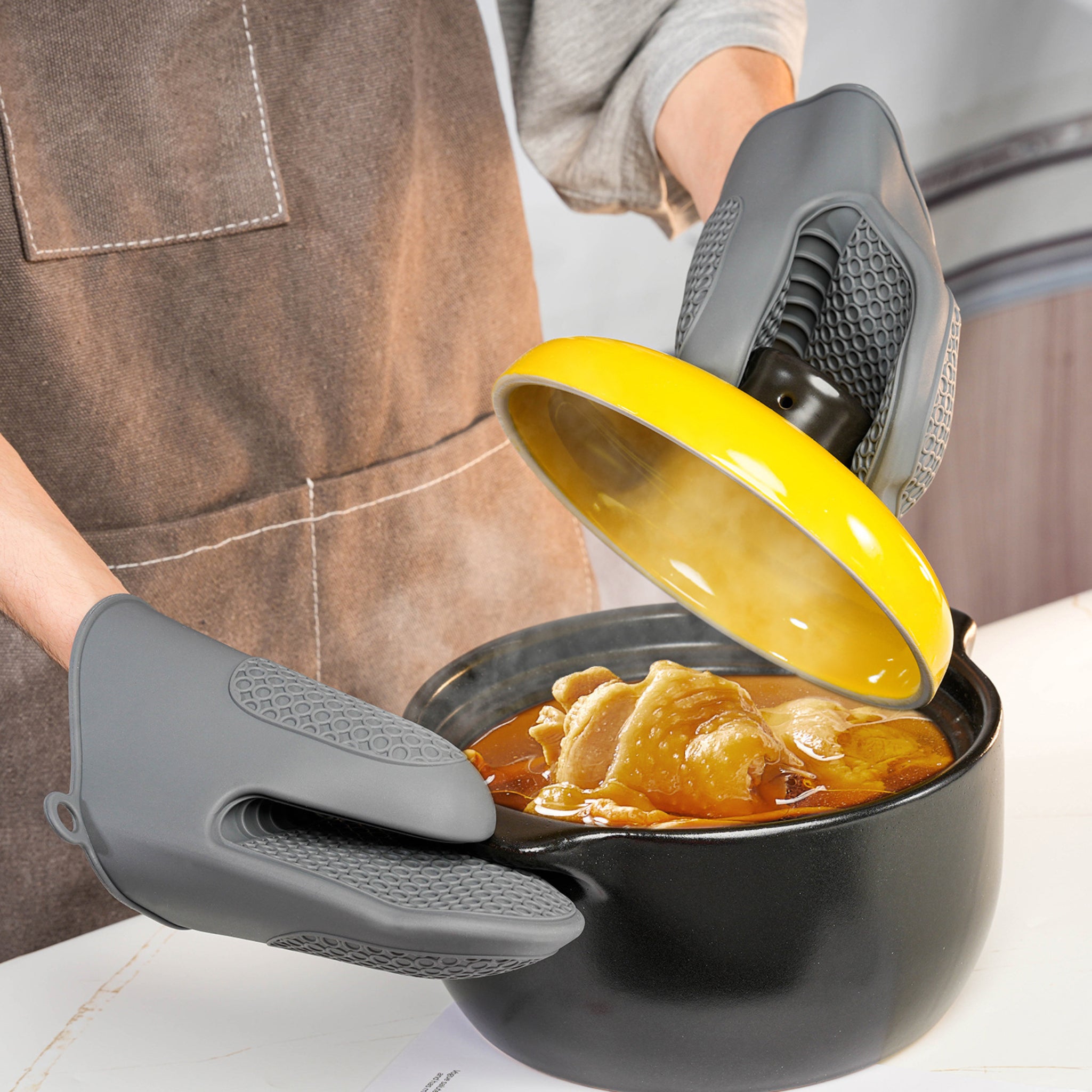 Single Heat-Resistant Thickened Silicone Gripper
