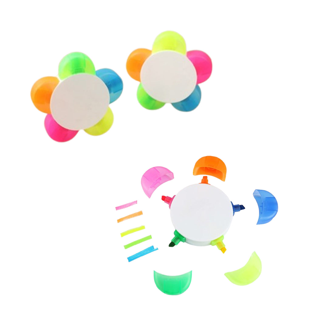 Flower Shape Watercolor Highlighter Pens