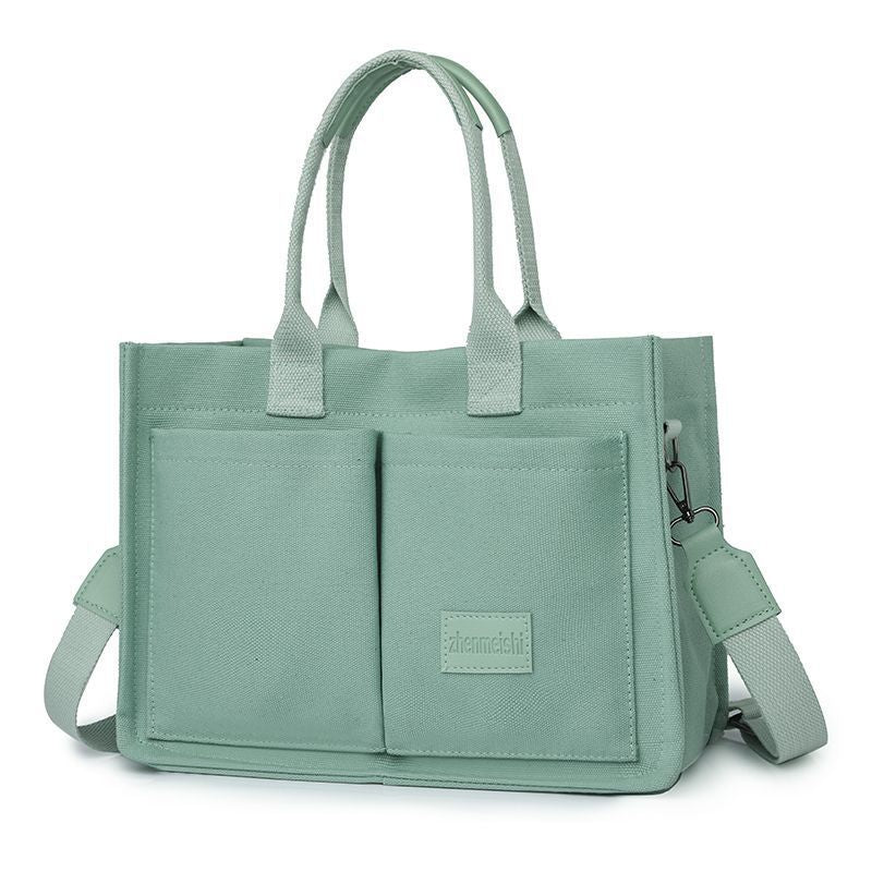 Women Multipurpose Canvas Tote Crossbody Laptop Bag