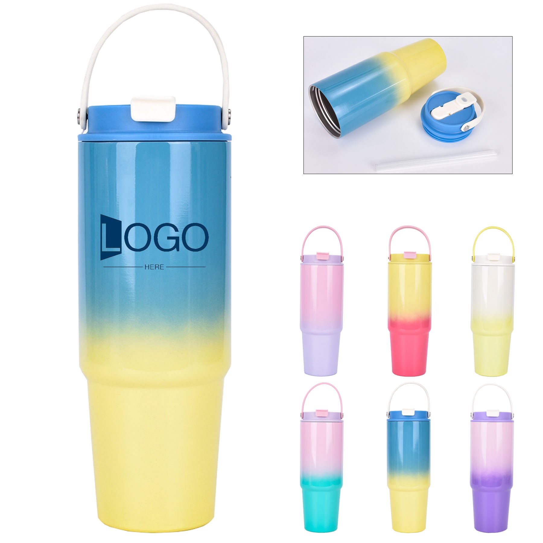 20oz Insulated Stainless Steel Tumbler with Handle