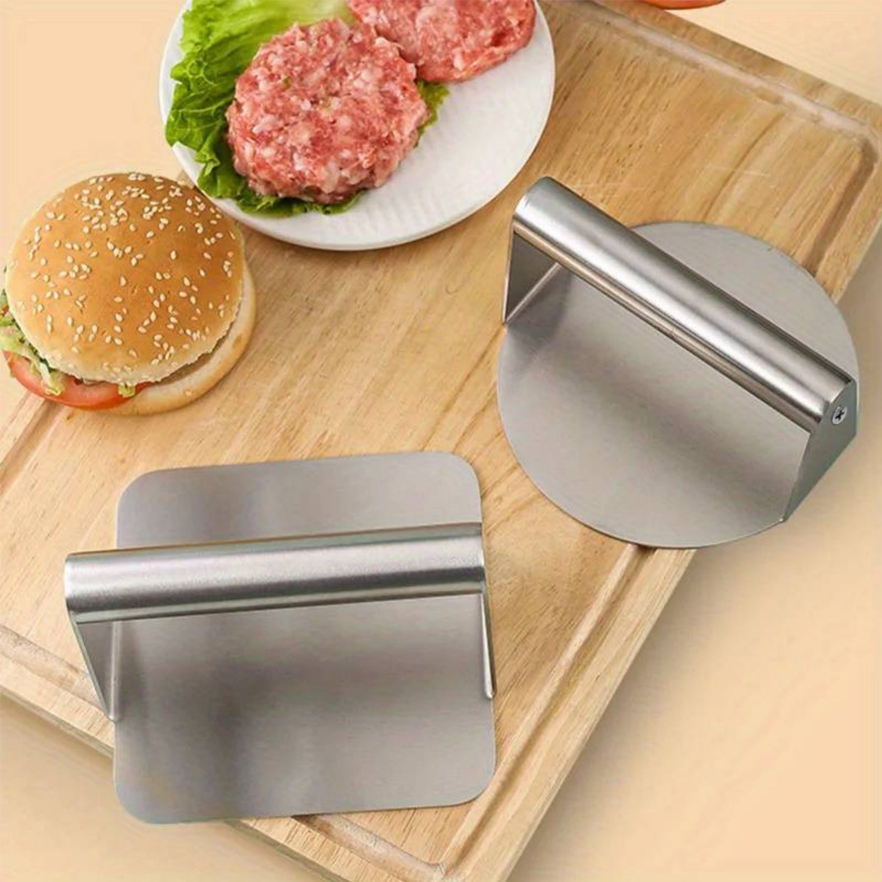 Stainless Steel Meat Press
