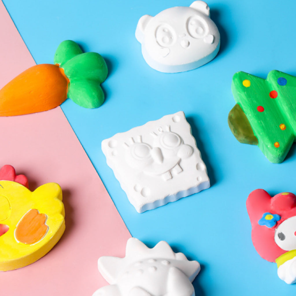 Mini Diy Plaster Painting Doll Set For Kids
