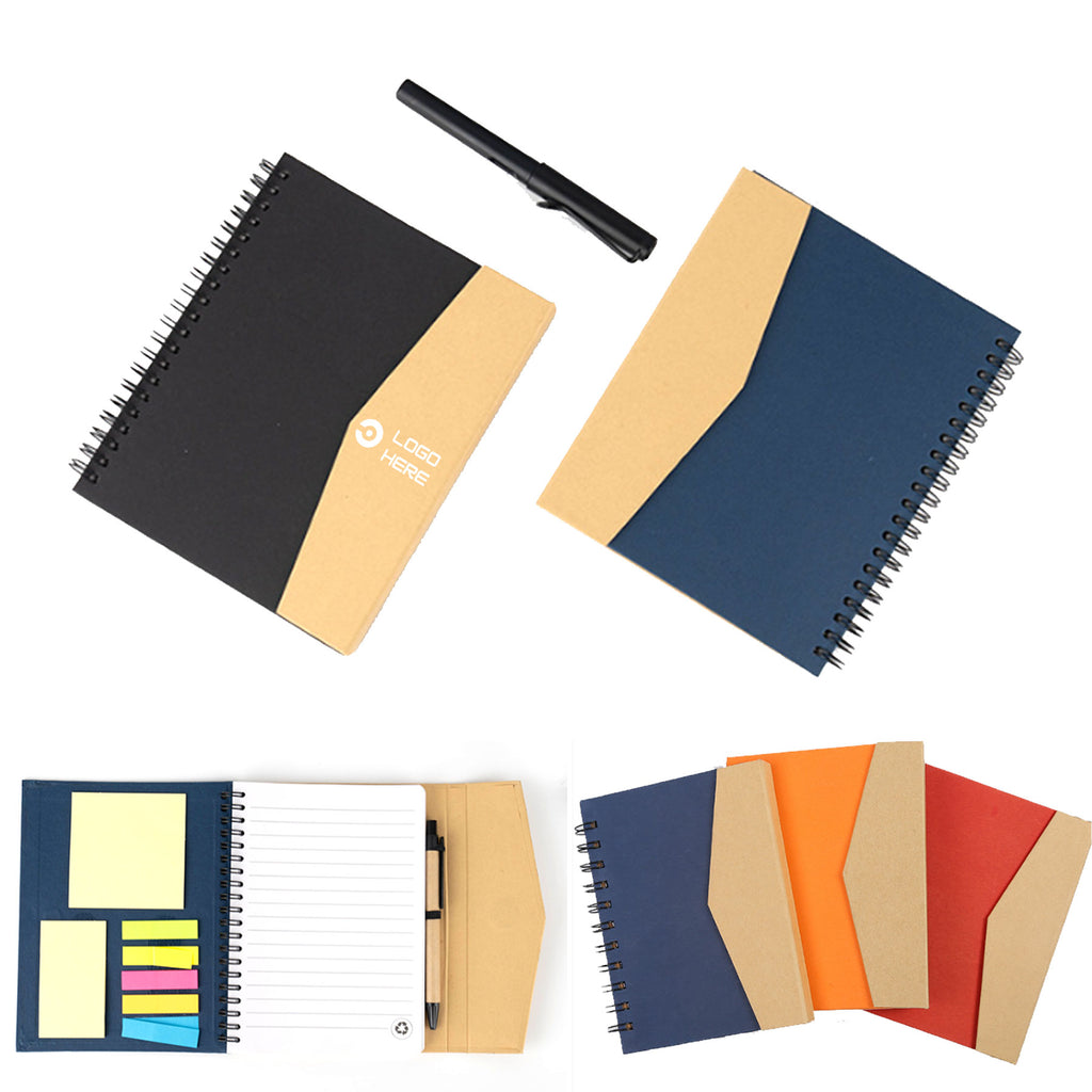Magnetic Coil Notepad With Pen
