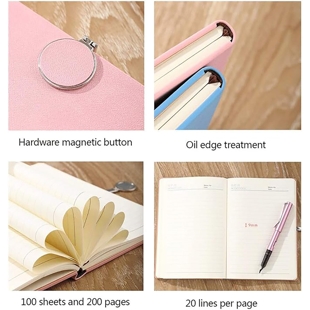 A5 Magnetic Circular Buckle Notebook Pu Shell