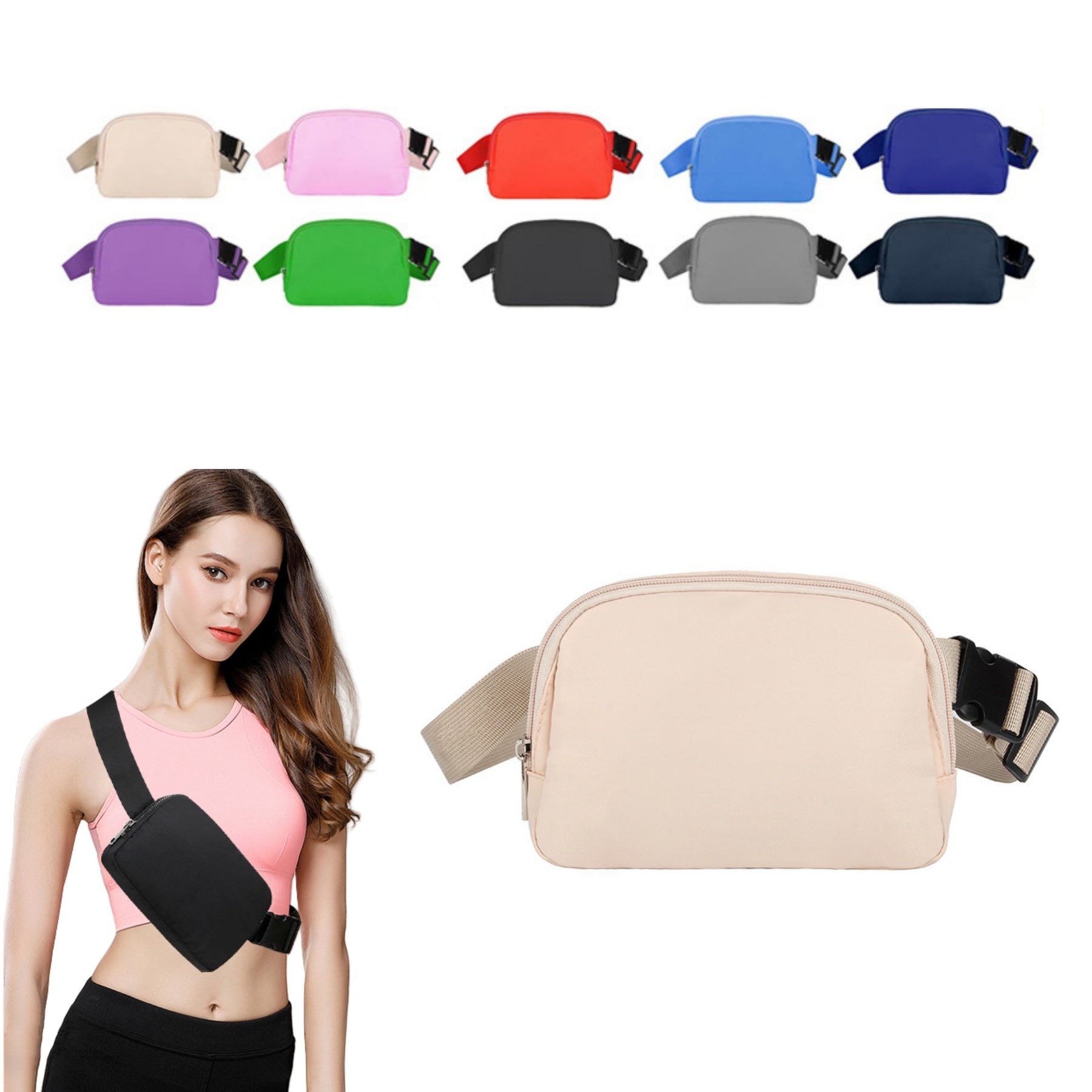 Outdoor Sports Crossbody Waist Bag