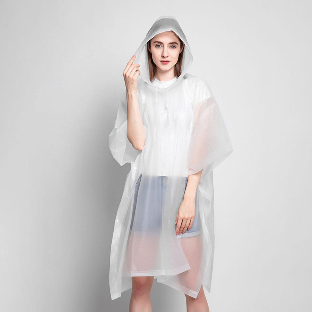 Elegant Rain Poncho For Trendy Outdoor Wear