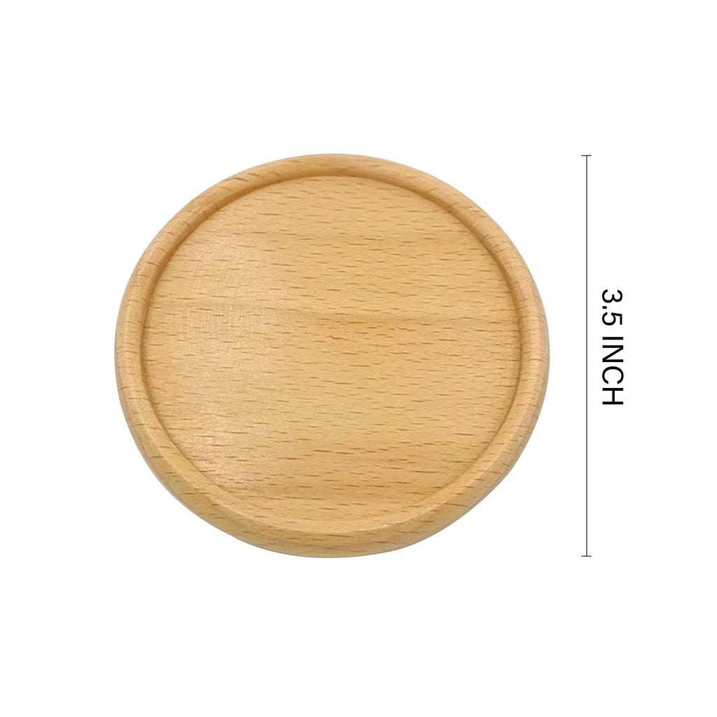 Groove Style Beech Wood Coaster