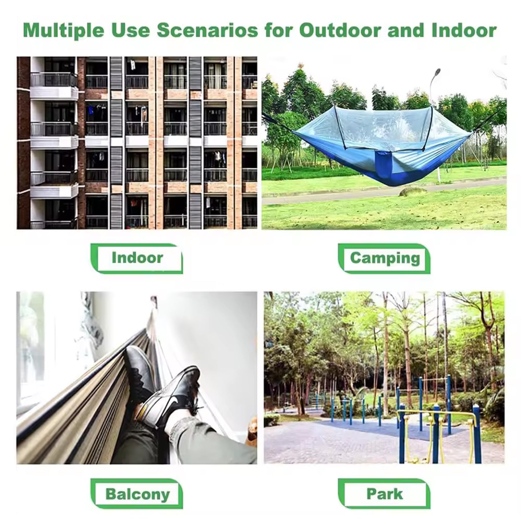 Portable Camping Hammock With Mosquito Net