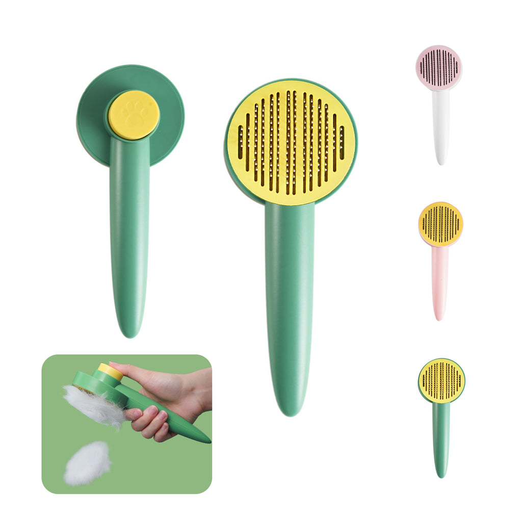 Pet Grooming Brush Self Cleaning