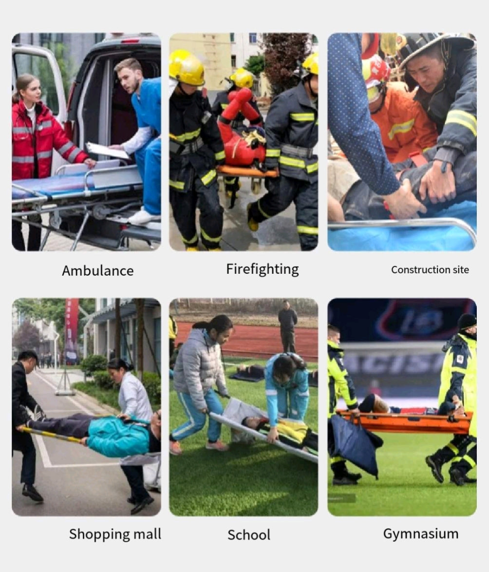 Stainless Steel Folding Rescue Stretcher Firefighter