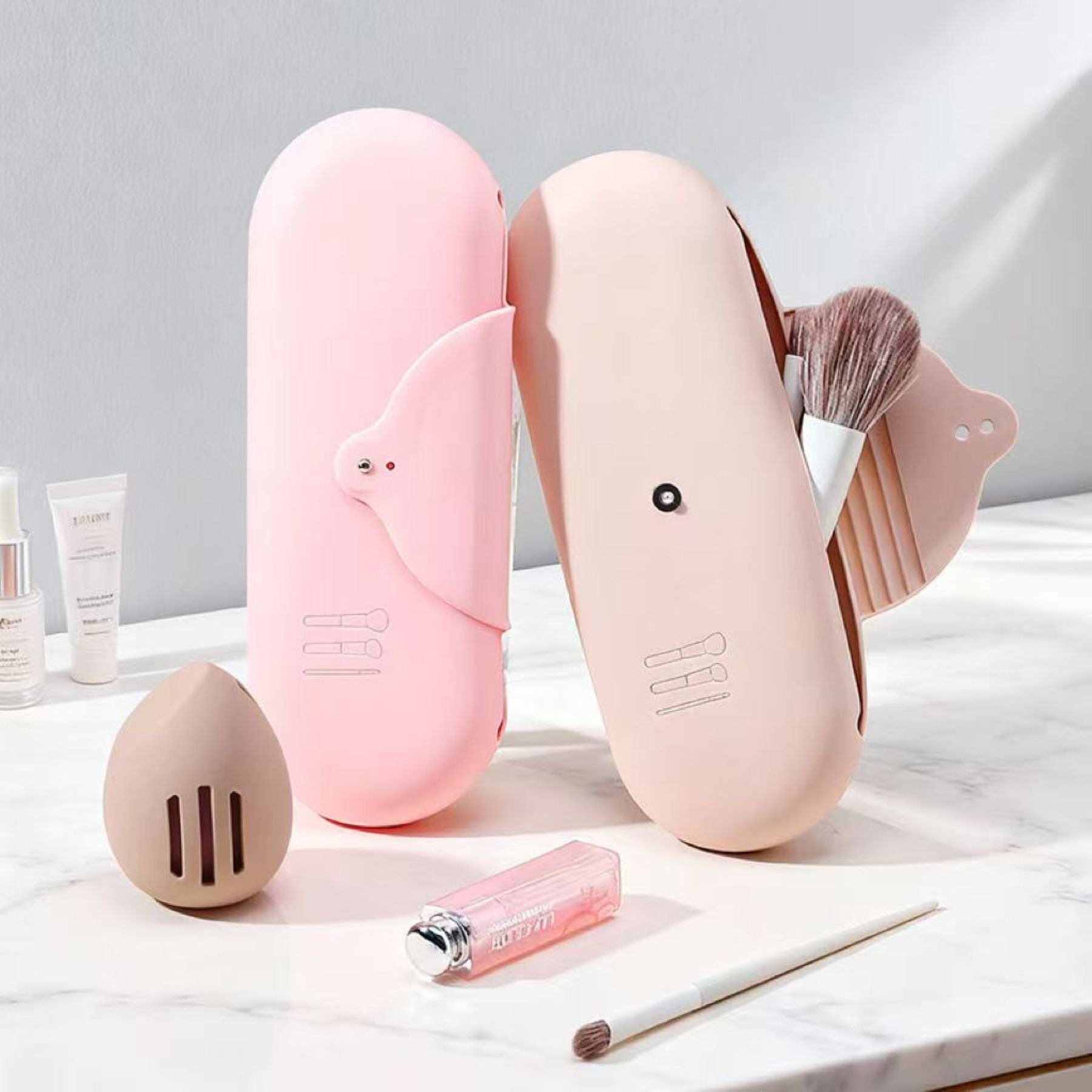 Silicone Makeup Brush Storage Box